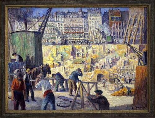 Tableaux Graffiti Art Mural Paris par Maximilien Luce | Impression Poster Moderne 60x90cm