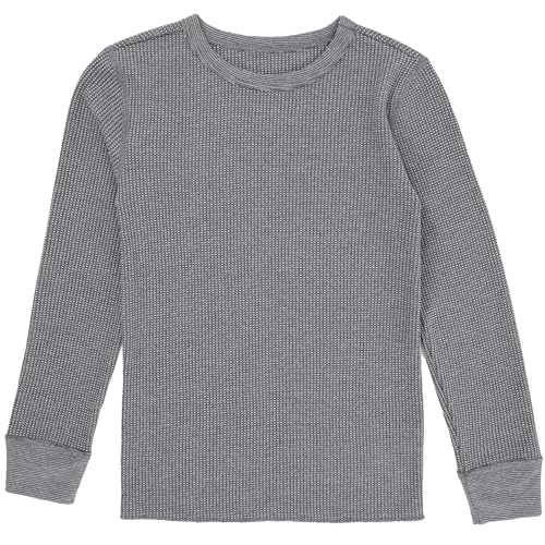Maille gaufrée thermique garçon Fruit of the Loom ensemble gris 10-12