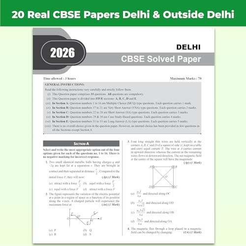 Image of PW CBSE Class 12 PYQs - Past 10 Years Solved Papers For 2027 Board Exams | Delhi & Outside Delhi Papers Covered | Physics, Chemistry, Biology, English