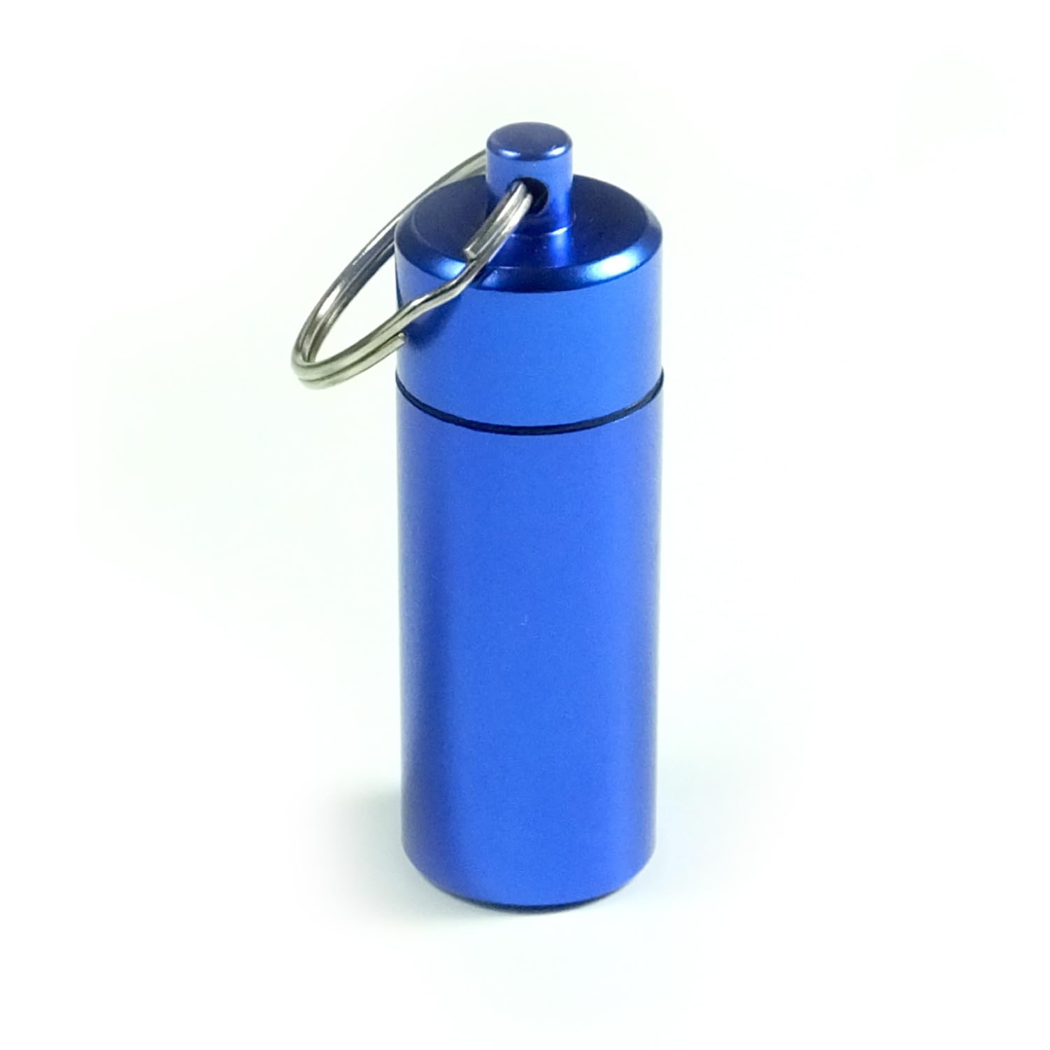 Deke Home - Waterproof Aluminum Pill Box Keychain Mini Travel Pill Holder Case Portable Medicine Vitamin Organizer Food