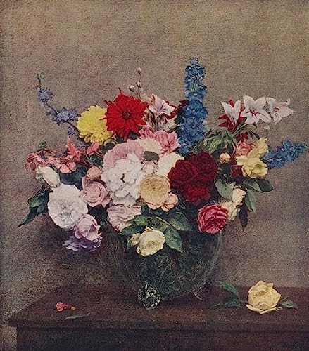 Poster fleurs Fantin-Latour 50x70 pour raviver un mur blanc sans cadre