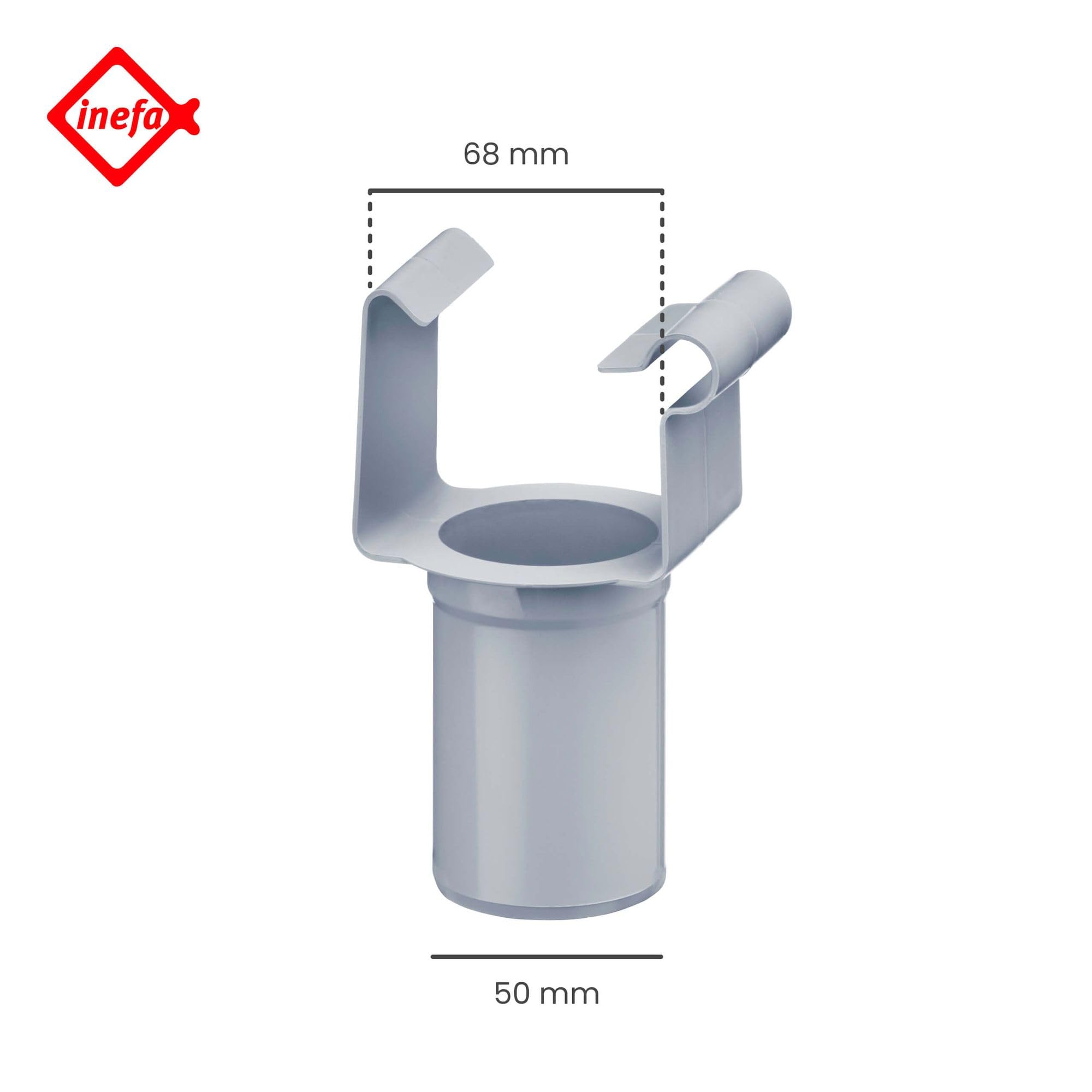 INEFA 20pcs NW 125 Half Round Gutter Bracket Iron Gutter Bracket Silver - View #2