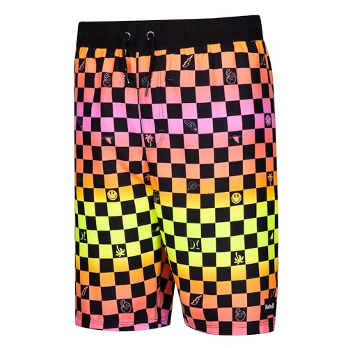 Hurley Boy's Checkered Pull-On Swim Trunks (Big Kids)