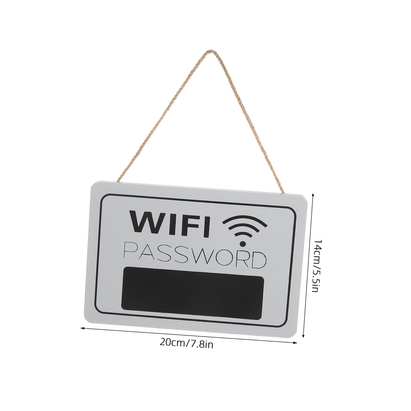 BCOATH WiFi Sign Wooden Plaque Reusable Network Password Display for Home Office and Hotels Wood Decor Writable Chalkboard for Guest Rooms and Business Settings