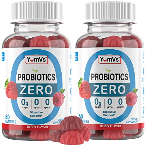 Yum-V'S -- Zero Sugar Probiotic Gummies For Digestive Health - Sugar Free Probiotics For Women, Men & Kids - Gut Health Probiotic Gummies For Adults & Kids - Digestive Support Gummy Supplements thumb #7