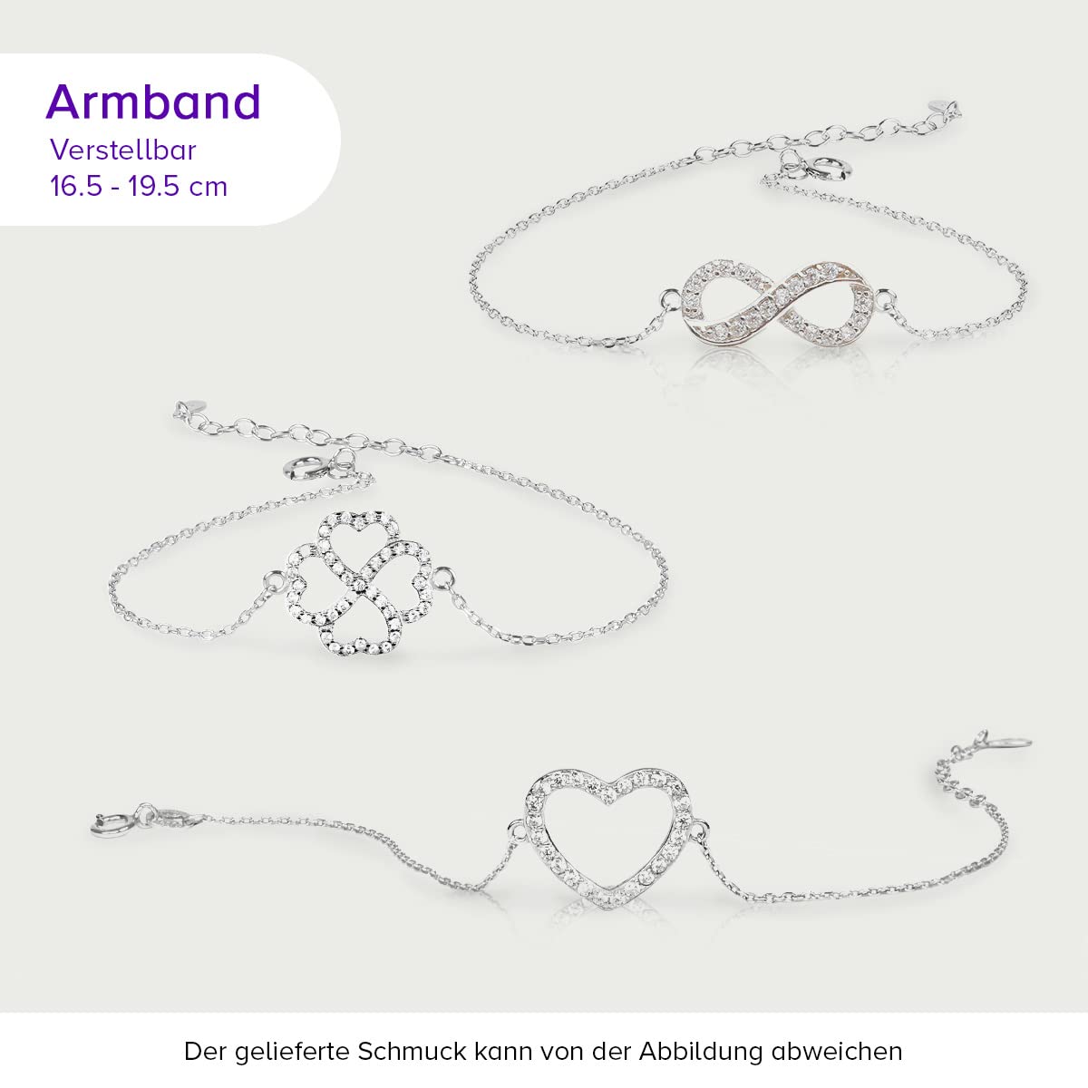 JuwelKerze Cherry Blossom Armband Silber - Schmuckkerze 80 Std - große Duftkerze mit Blumigem Duft - rosane Kerze mit Schmuck Überraschung - Geschenke für Frauen, Geburtstag