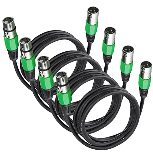 Image of MAD OWL 4 Packs 3 Pin XLR Connector Cannon XLR DMX Cable Connectors XLR Female Male Adapter, XLR Panel Mount Connector XLR Microphone Cable Connector, Cannon Plug for Stage Light DMX Signal Wire