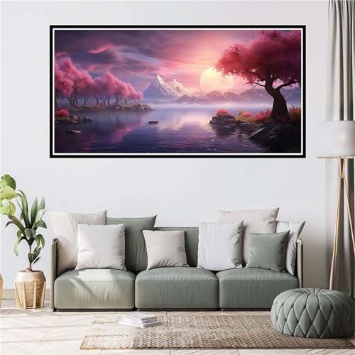 Diamond Painting Mosaique Art : Kit Haut de Gamme 70x140cm aux Strass Carrés Parfaits