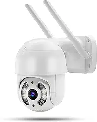 Câmera IP Sem Fio de Segurança Externa HD, Câmera Doméstica Inteligente de Visão Noturna Infravermelha Sem Fio, IP66 à Prova d'água e à Prova de Poeira, Chamada de Voz Bidirecional