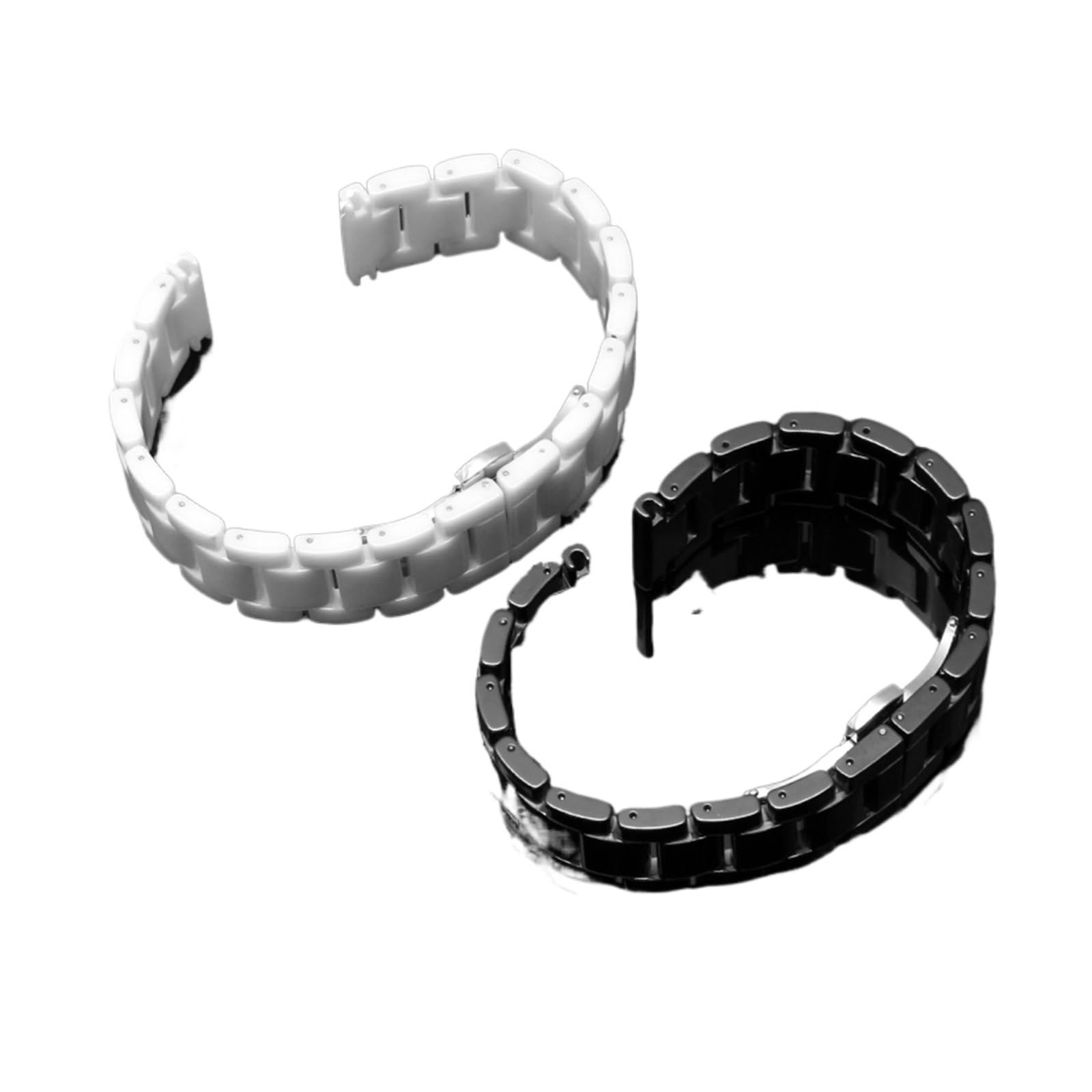 SiChouwz Bracciali Con Cinturini For Orologi In Ceramica Bianca | Cinturino da uomo e donna da 14 mm 16 mm 18 mm 20 mm 22 mm