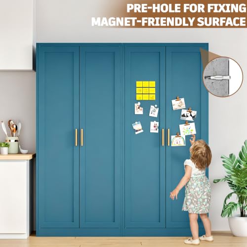 Image of 71 inch Metal Storage Cabinet with 2 Doors, 4 Adjustable Shelves