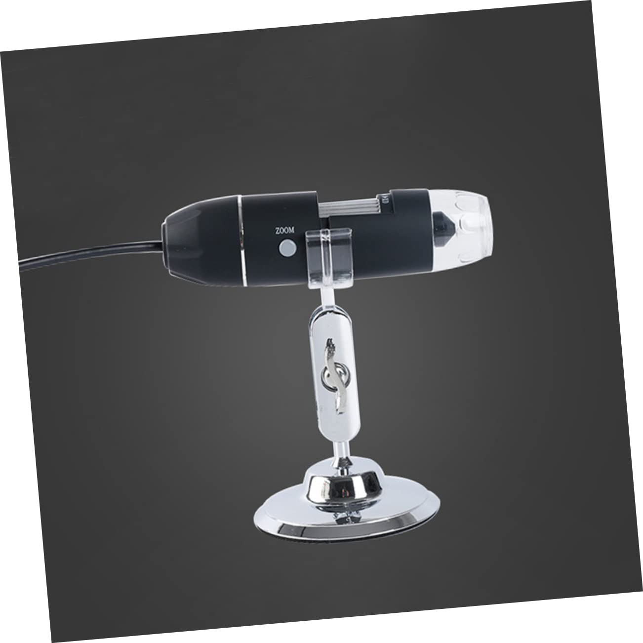 Veemoon Microscopía Electrónica Microscopio USB Digital con LED para Teléfono y Ordenador Microscopio Digital USB Portátil con Soporte Metálico de Aumento