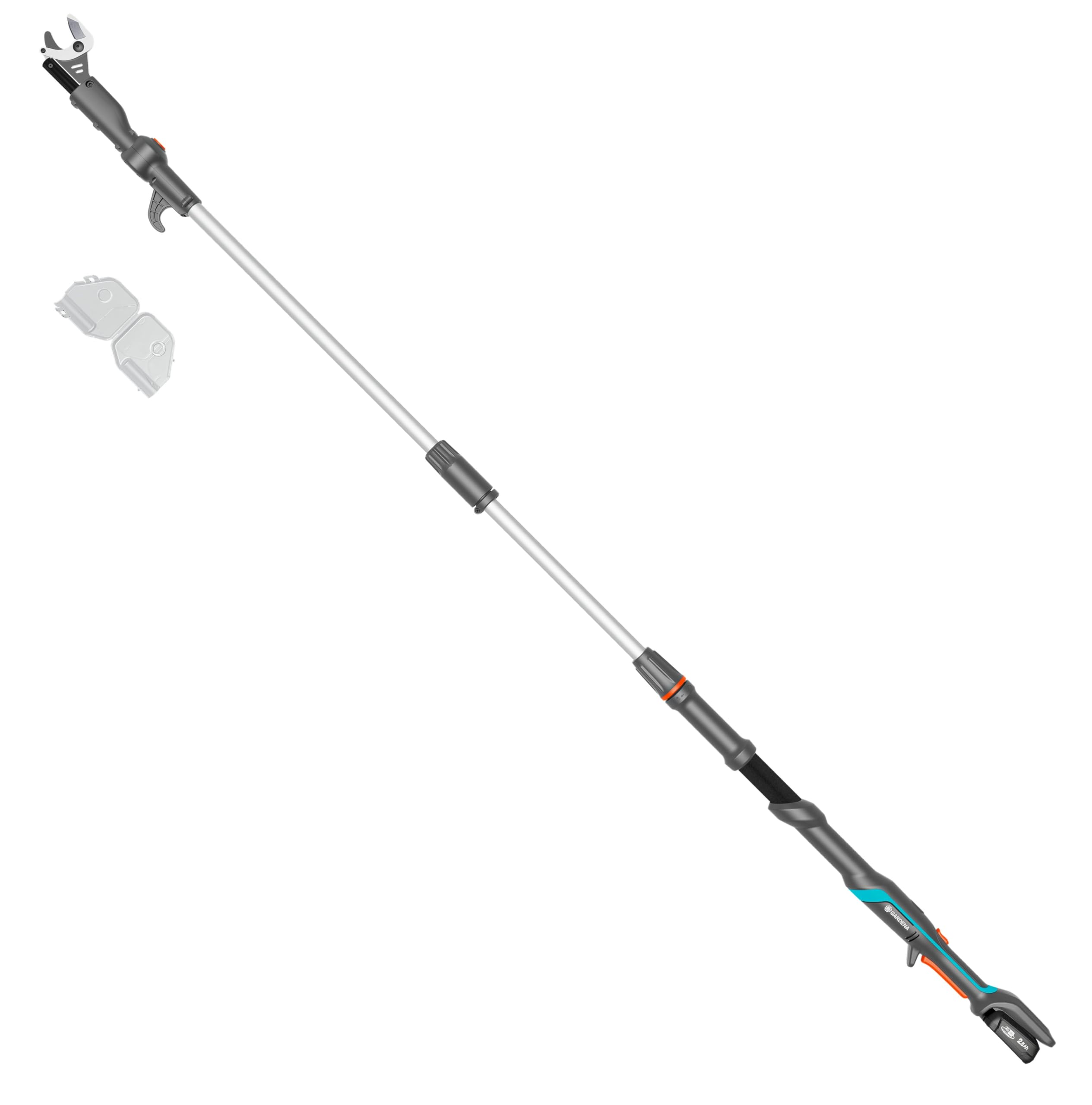 Gardena Troncarami Telescopico A Batteria HighCut 250/18V P4A Set Pronto all'Uso: Telescopico, Fino a 4 m di Distanza, Lame in Acciaio, Testa Girevole, Senza Fili (14774-20)