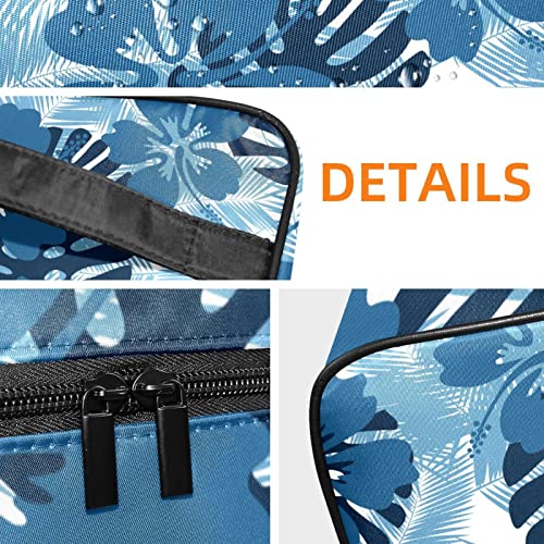Double zipper cosmetic bag de voyage portable grand format pour pinceaux et maquillage - 3
