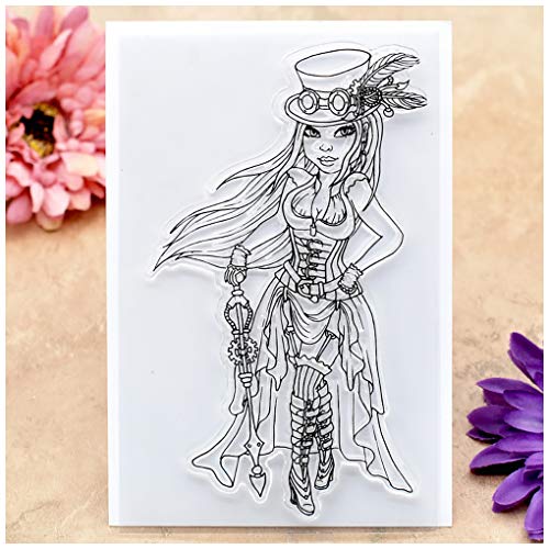 Kwellam 21032929 Lady Girl Clear Stamps cover