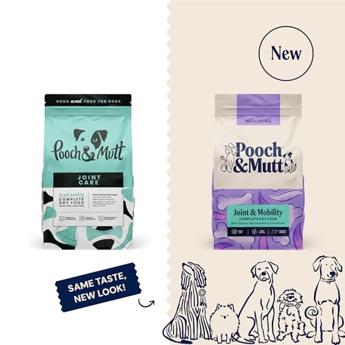Pooch & Mutt - Gelenkpflege, Getreidefreies Alleintrockenfutter für Hunde, Lachs und Süßkartoffel, 10 kg