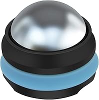 Ahier Cold Massage Roller Ball - Stainless Steel Cryotherapy Tool for Back, Neck Pain Relief & Deep Tissue Muscle Recovery (Black)