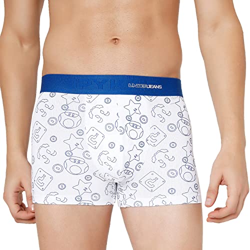Image of Underjeans Men's Cotton Blend Trunks (UJNPTS050Black)