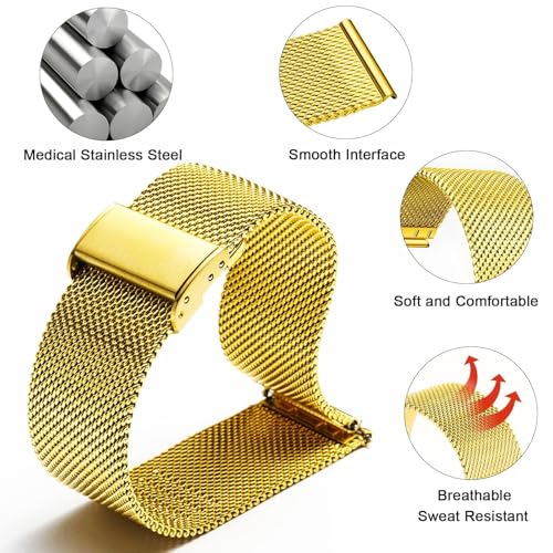 Bracelet de montre en métal VELORE 18mm 20mm 22mm en acier inoxydable - 4