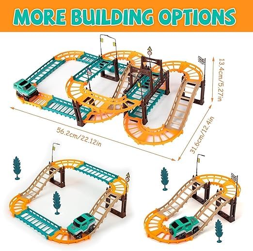 Maproline® Cityscape Express Urban Rail Set Railway Assembly DIY Rail City Track Car Toys Racing 1