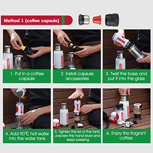 Crusher, draagbare handmatige koffiemachine, 2 in één hand, auto, geconcentreerde koffie, draagbaar koffiezetapparaat, Sui (Crusher) - Image 7