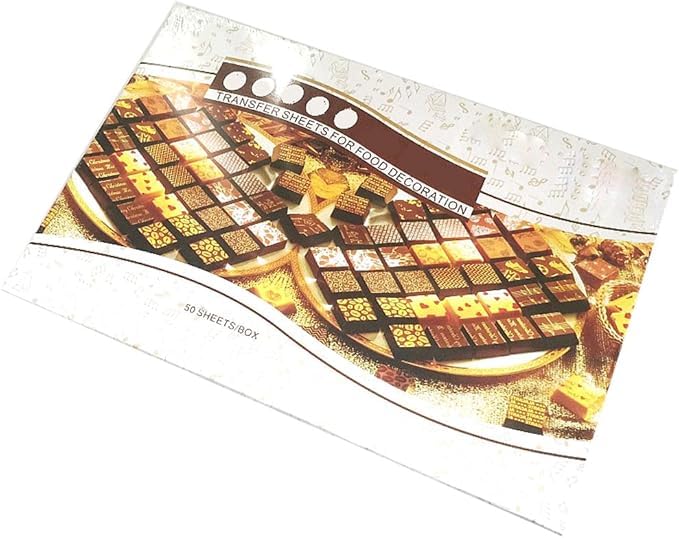 Feuilles de transfert colorées pour décorer facilement les chocolats maison