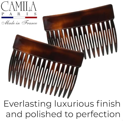 Image of Camila Paris CP2942 Hair Side Comb, 3 inch Small French Twist Hair Combs Clips