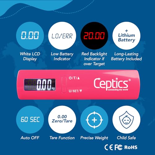 Ceptics Store Ceptics weight machine for luggage weighing scale, - Image 7