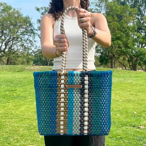 Image of MARIA VICTORIA X-Small Mexican Tote - Waterproof Woven Beach Purse