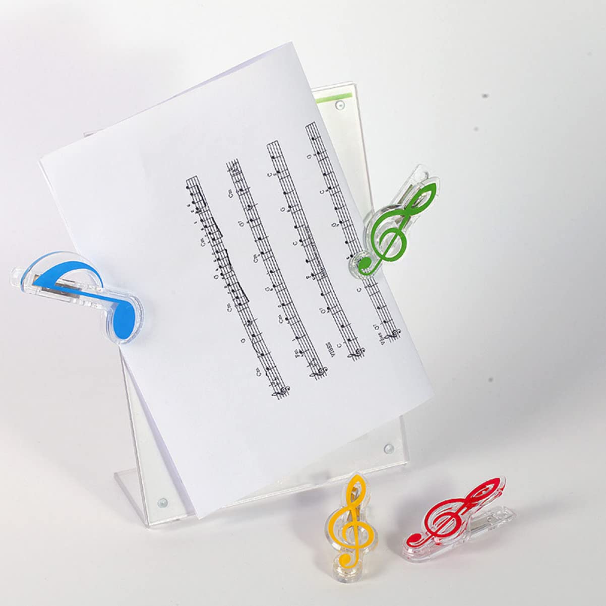 40stücke Teiliges Notenhalter Clips Für Musikbücher Praktische Klavier Notenklammern Farben Für Musiker Und Notenständer