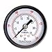 1-1/2" Utility Pressure Gauge, WOG, Black Steel Case, 1/8" NPT, Center Back Mount, 0-500PSI