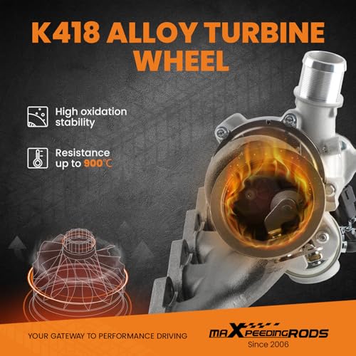 maXpeedingrods 667-203 Turbo Turbocharger for Chevrolet Chevy Cruze 2011-2016 Sonic 2012-2020 Trax 2013-2021, for Buick Encore 2013-2021, 1.4L Engine, 55565353, Basic VL Series - Image 4