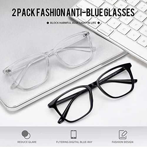 Buy STORYCOAST 2 Pack Blue Light Blocking Glasses,Anti Eye Eyestrain