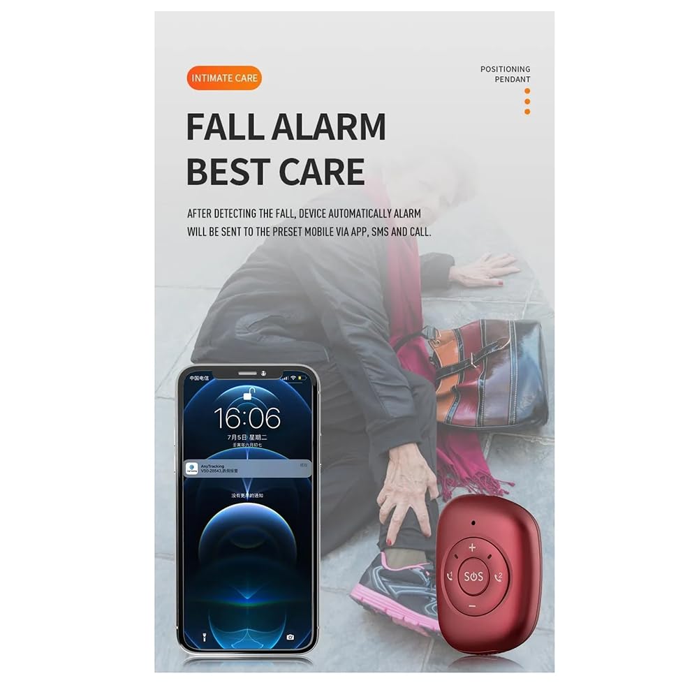4G Wireless Portatile Mini Personal GPS Tracker Pendente Wterproof Anti Perso Per Anziani SOS Aiuto Facile Da Usare