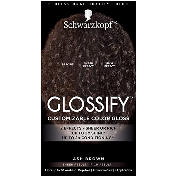 SchwarzkopfGlossify Customizable Color Gloss, Ash Brown (pack of 12)