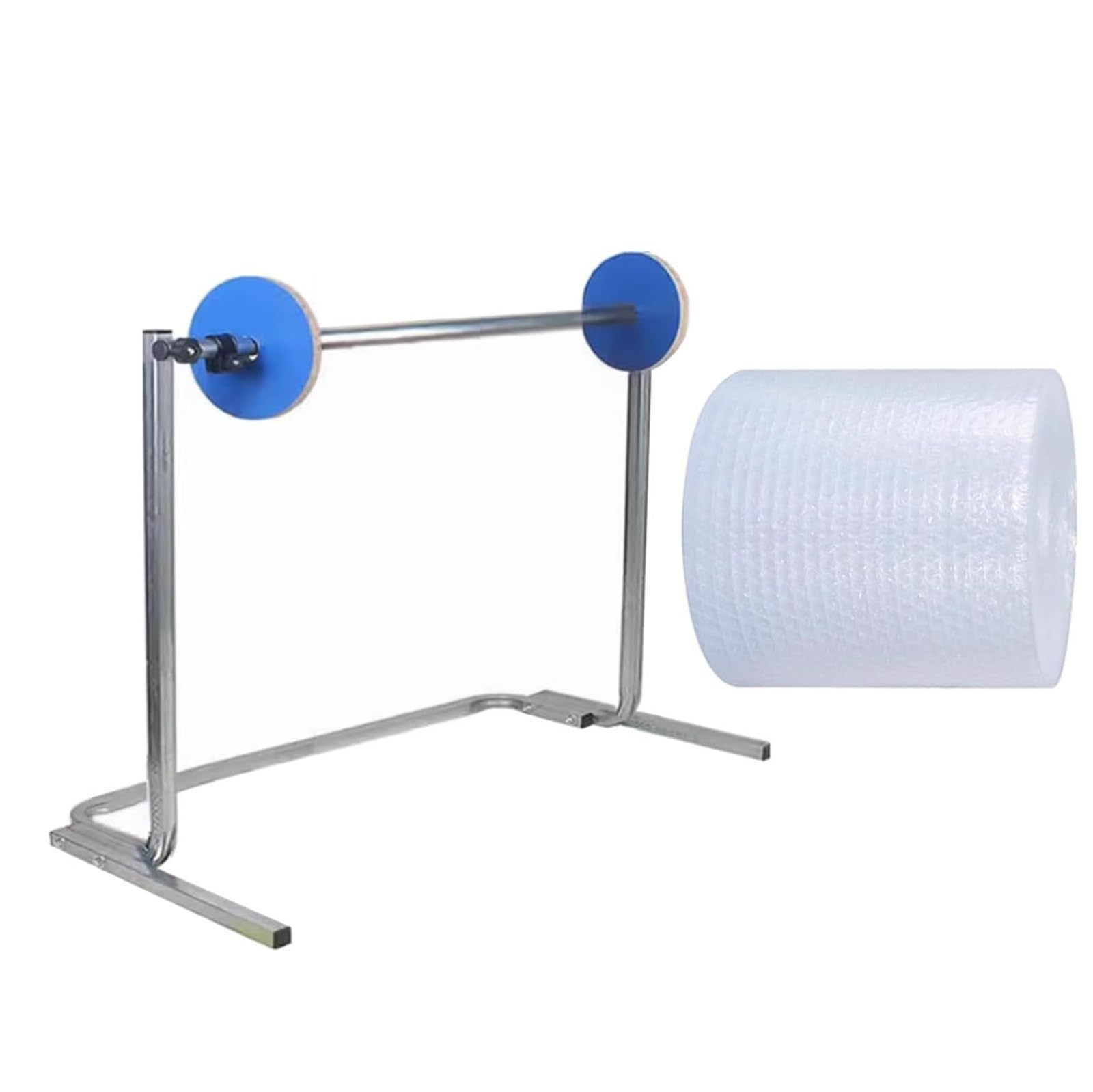 Supporto per rotolo manuale in acciaio resistente per imballaggio, trasporto in movimento, capacità 50-120 kg