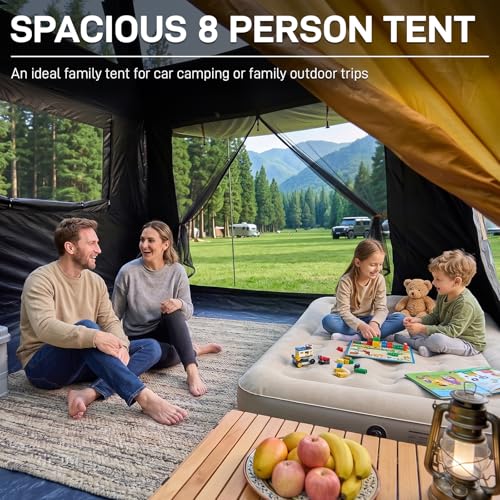 EVER ADVANCED 8 Person Blackout Multi Room Tent