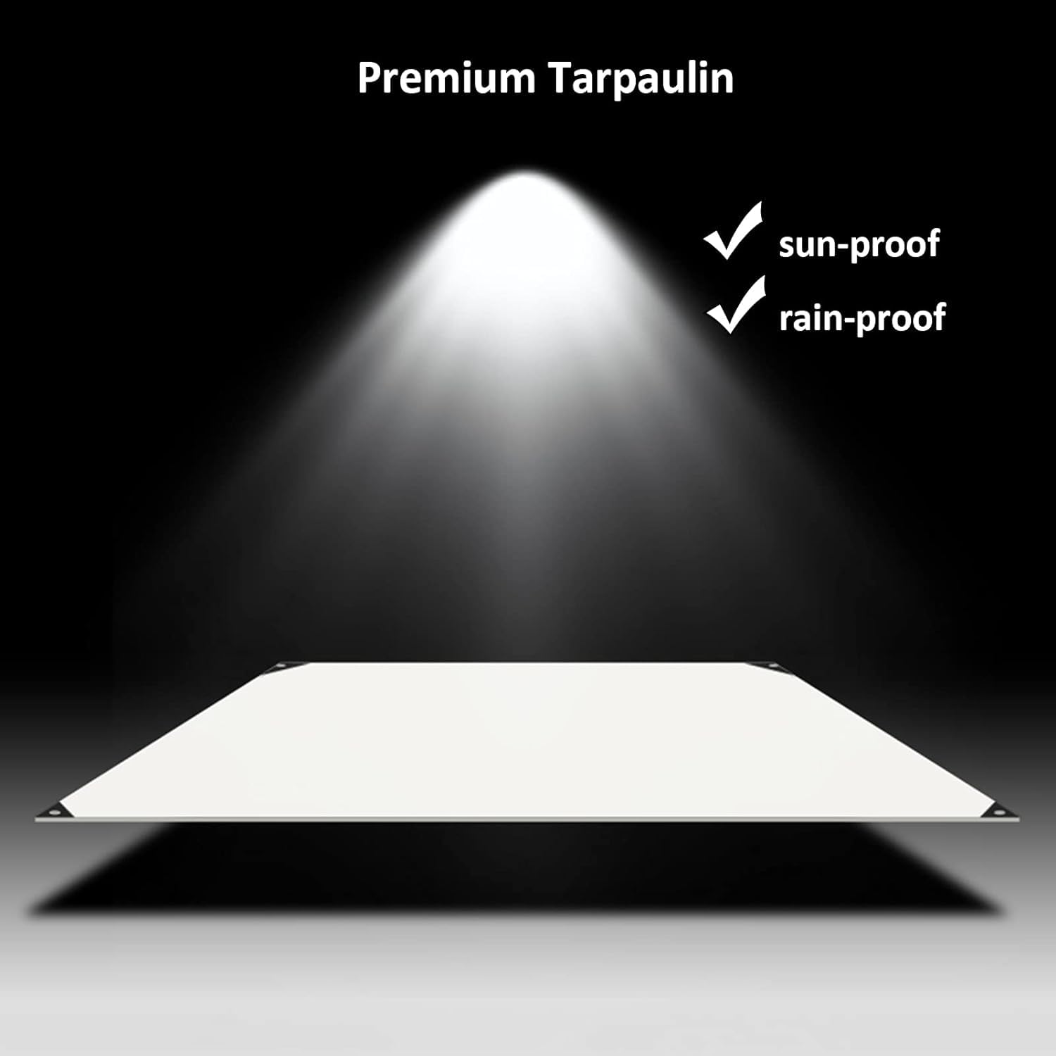 Lonas, Lona de PVC Resistente a los Rayos UV, 13.1' x 19.6', Lona roja con Ojales, Refugio Impermeable para Exteriores, Disponible en Varios tamaños y Colores.
