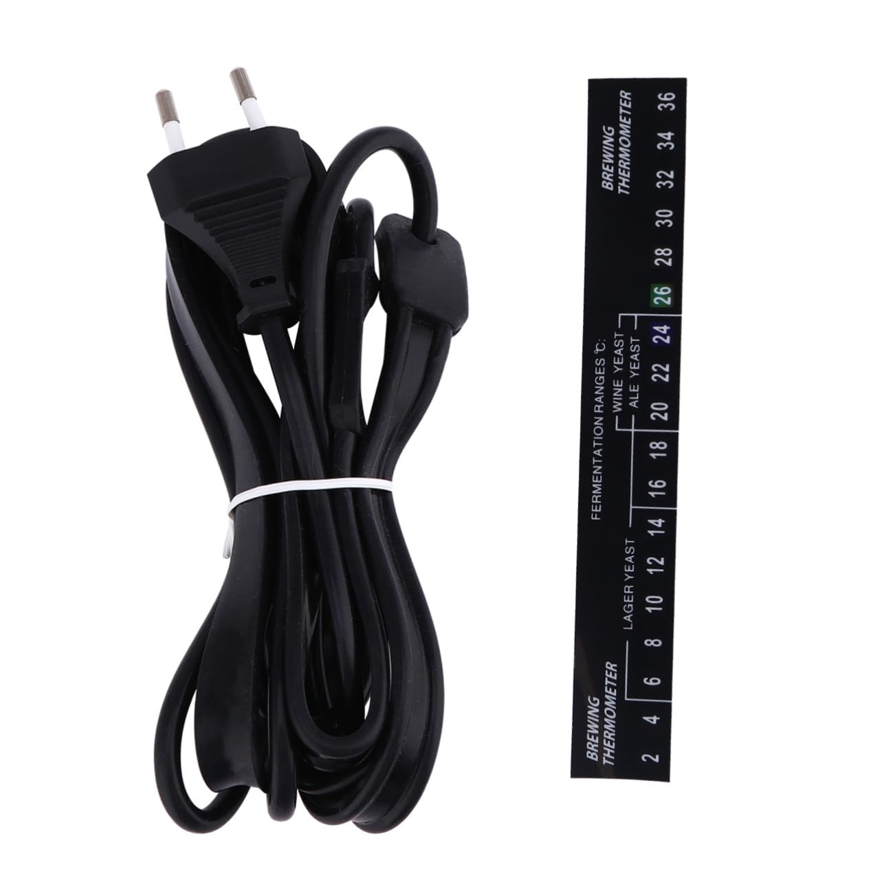 Ceinture Chauffante pour Fermentation du Vin Électrique en Caoutchouc De Silicone Noir, Alimentation Ac220-240v, pour Brassage Domestique Et Bière, Accessoire Vinification Facile à Utiliser