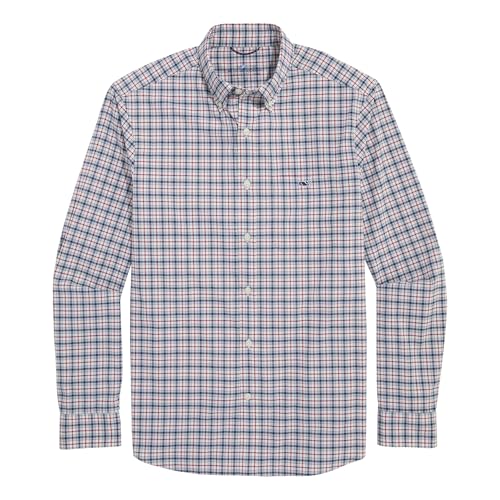 vineyard vines Men's Plaid On-The-go Nylon Shirt