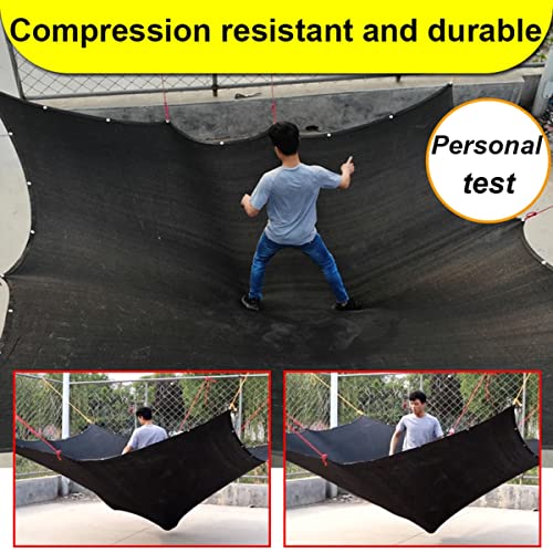 Filet de protection solaire durable noire 8x12m à oeillets