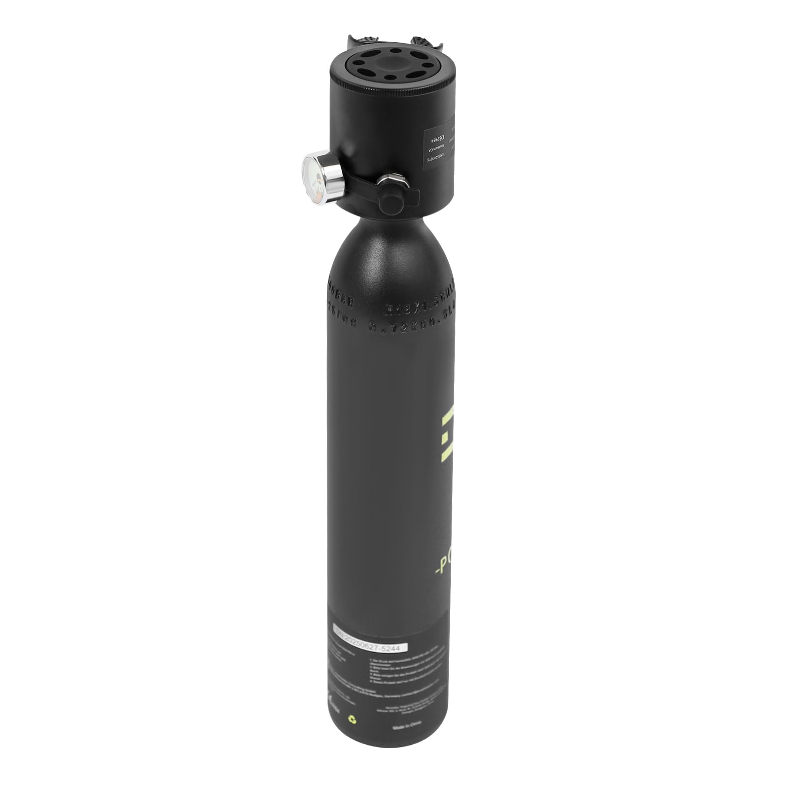 0.5L Mini Tauchflasche für das Tauchen im Flachen Wasser, Lung Tank Support 5-10 Min Unterwasseratmung Kleine Tauchzylinder für Tauchpraxis Oder Als Ersatzluftflasche