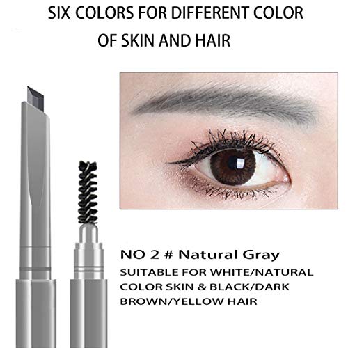 AFY Long lasting and Waterproof Professional Makeup Auto Eyebrow Pencil (No.2 Natural Gray)