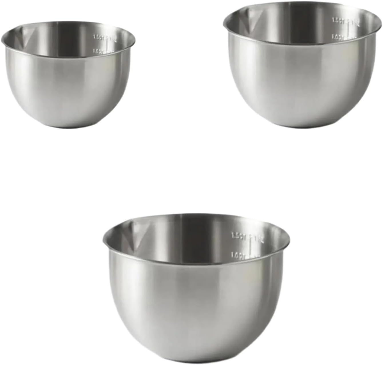 mixer bowl, Mixing Bowl Kitchen Utensils Baking Accessory Space Saving Metal Serving For Cakes Bread Soup Prepping,for baking & cooking(1.5L)