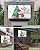 DecorLovee Outdoor TV Cover 80 to 85 Inches Weatherproof & Waterproof, Christmas Outdoor TV Enclosure with Remote Control Pocket, Xmas Tree Bear Snowflake Watercolor TV Screen Protectors