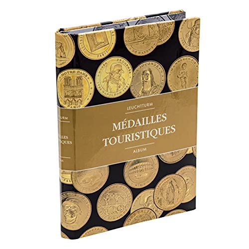 Leuchtturm 361561 Route Album de poche pour 36 médailles touristiques - Album de collection avec 6 pochettes, pour des pièces de monnaie jusqu'à 35 mm