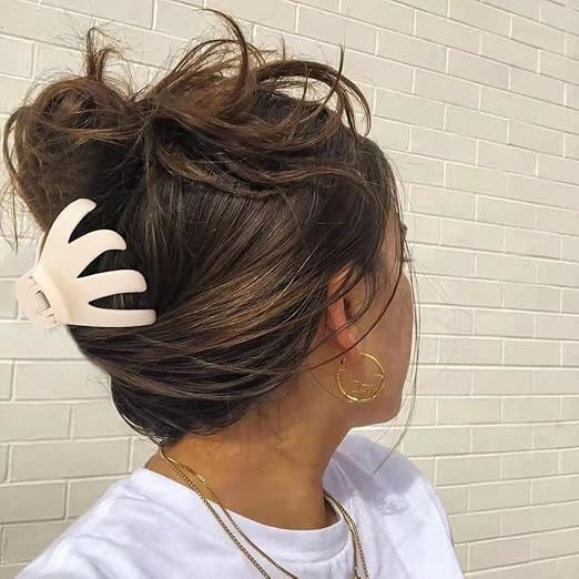 APOLLINE INDIA® 4Pcs Octopus Matte Hair Claws for Women, Hair Clutcher Hair Clips for Thick Hair, Non-Slip Jaw Clips, 4