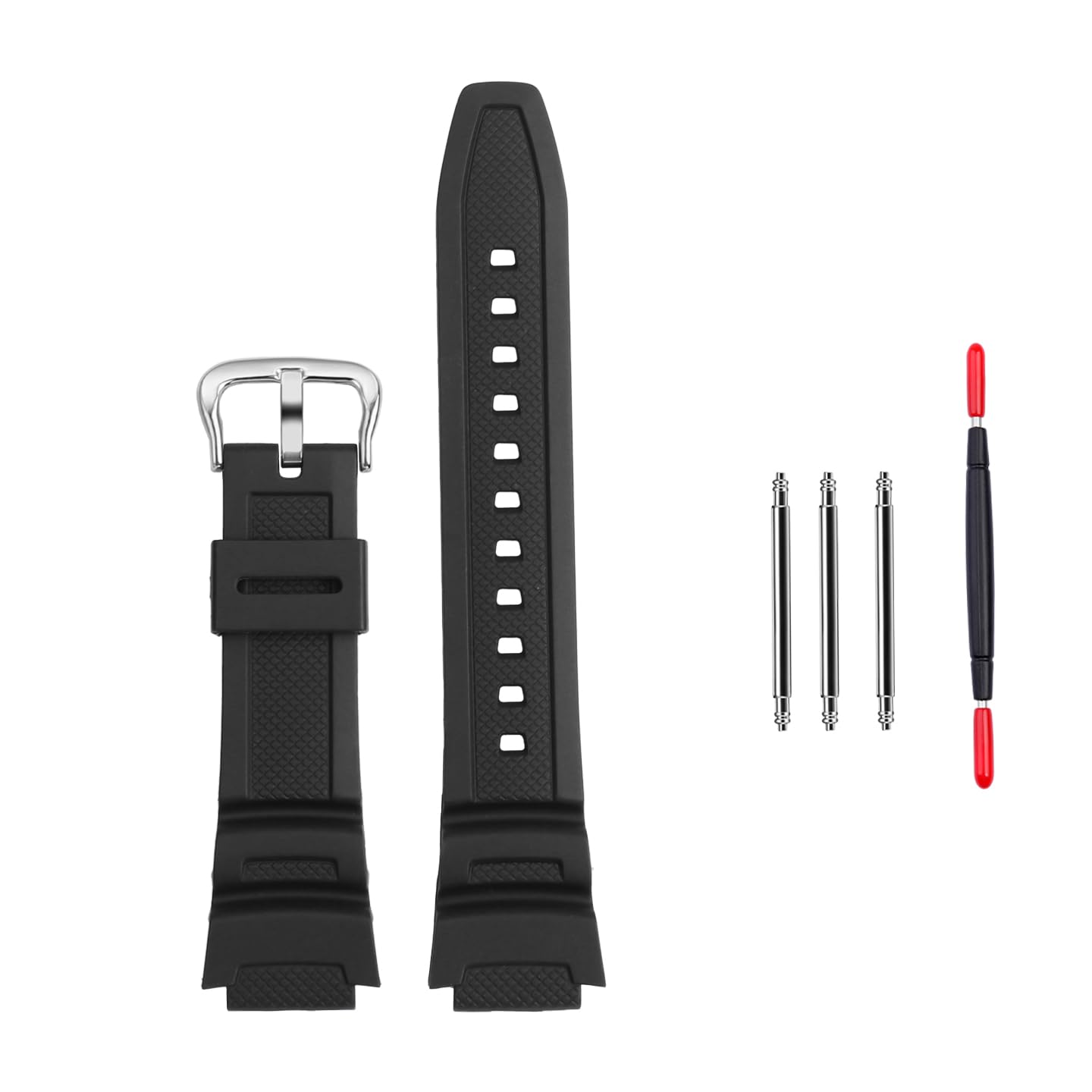Silicone watchband For Casio rubber Watch Bands strap 3299 AE-1200 1100 A158/159 W-218 W-800h SGW-300h 400 Replacement Wrist strap