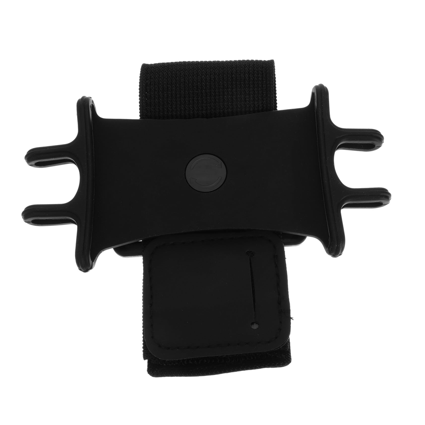 NUOBESTY 16 Pezzi braccialetto del cellulare braccio del cellulare piccolo cinghia del telefono bande Canda per cellulare cinturino da polso per telefono Gel di silice Black