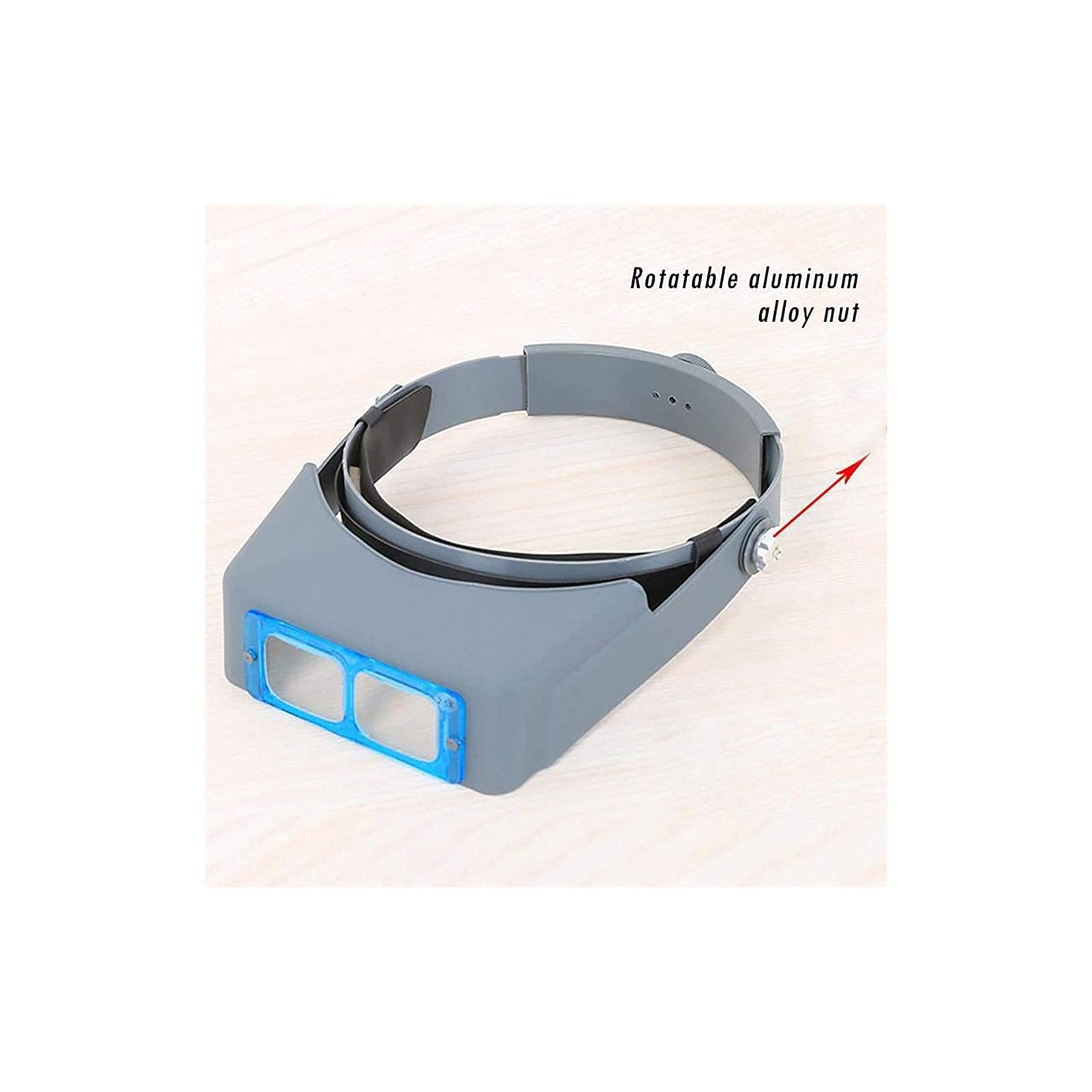 Lupa De Diadema, Gafas De Aumento Iluminadas para La Cabeza, Lupa De Lectura De Diadema - Zoom De 1X A 3.5X con 4 Lentes Desmontables - Gafas De Aumento para La Cabeza para Joyería A